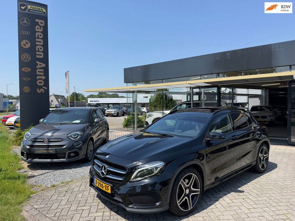 Mercedes-Benz GLA-klasse 250 Ambition, Pano, Navi, Side assi, Auto's, Mercedes-Benz, Gebruikt, 4 cilinders, Zwart, Leder