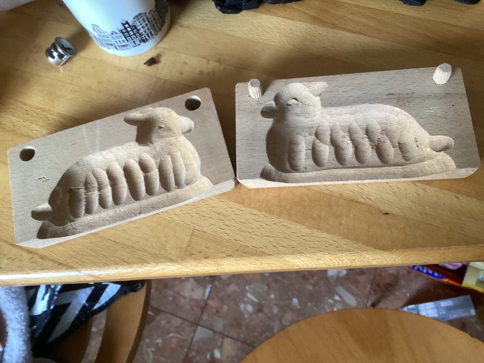 Schaap botermal hout, Antiek en Kunst, Ophalen of Verzenden