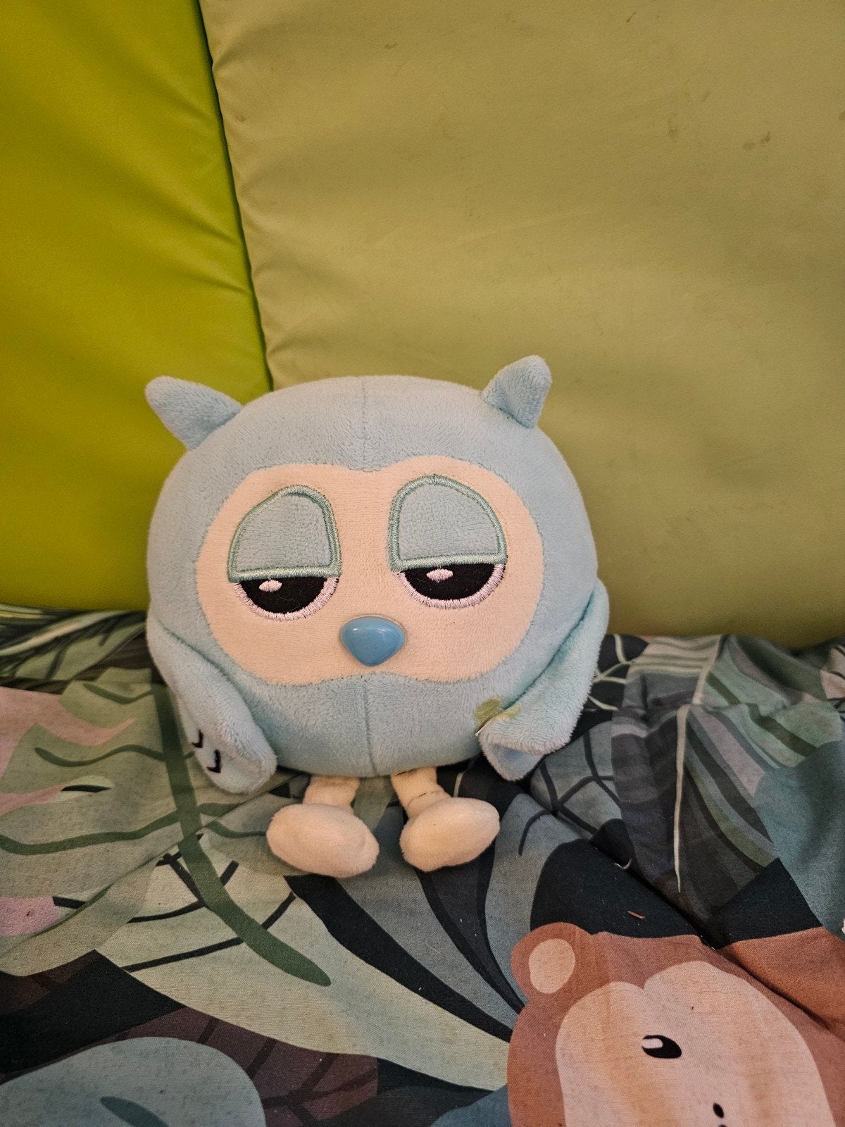 Schattige blauwe uil knuffel - Zo goed als nieuw, Overige merken, Overige karakters, Overige typen, Blauw