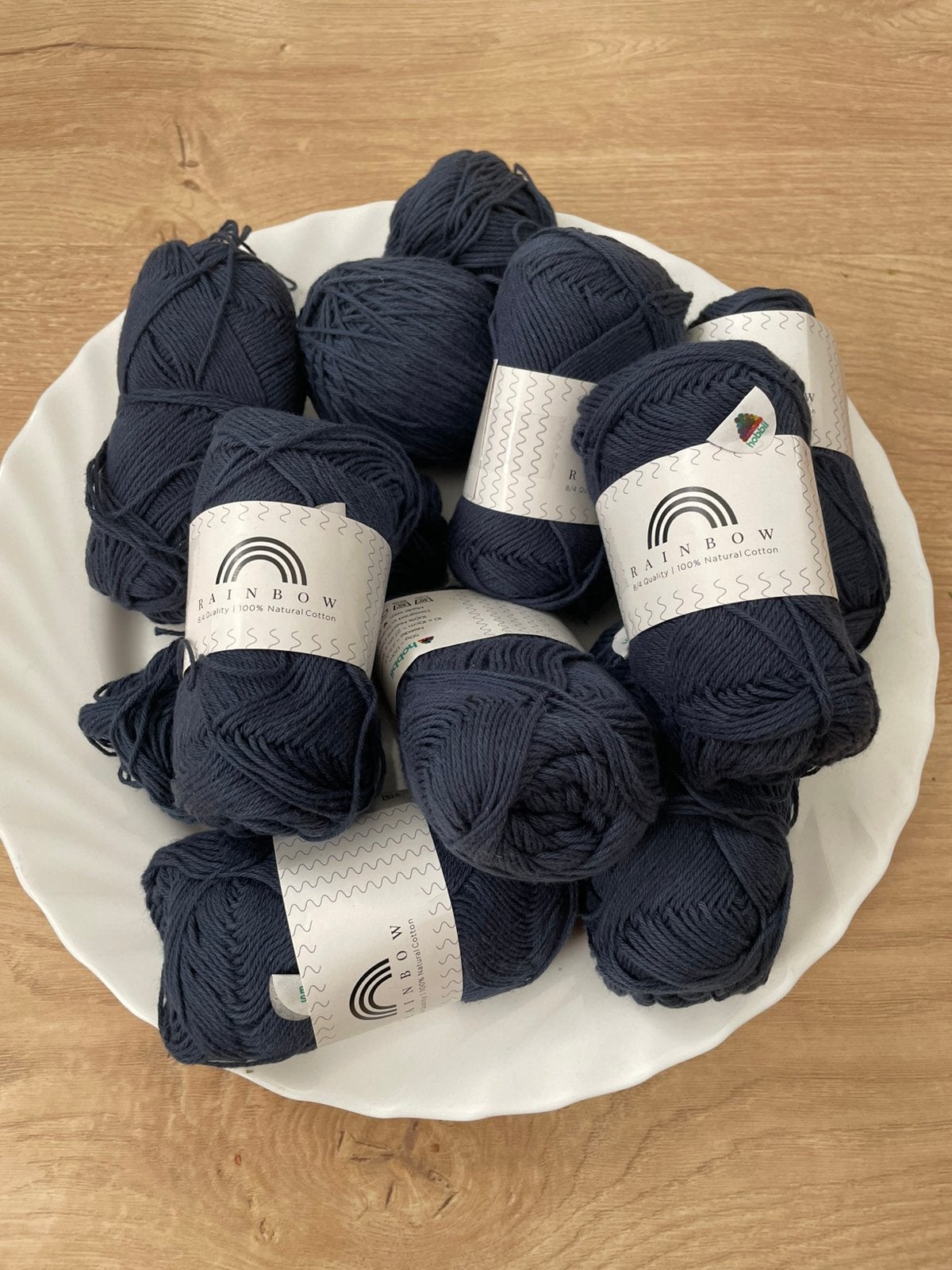 Katoen garen RAINBOUW, donkerblauw 500 gram, Ophalen of Verzenden, Nieuw, Breien of Haken, Wol of Garen