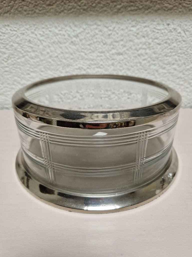 windlicht/ hurricane van Riverdale geslepen glas met metaal, Ophalen of Verzenden, Zo goed als nieuw, Metaal, Kandelaar