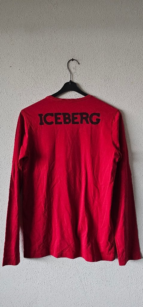 Iceberg Popeye Longsleeve - Rood - Maat s (7225), Kleding | Heren, Ophalen of Verzenden, Gedragen, Rood, Maat 46 (S) of kleiner