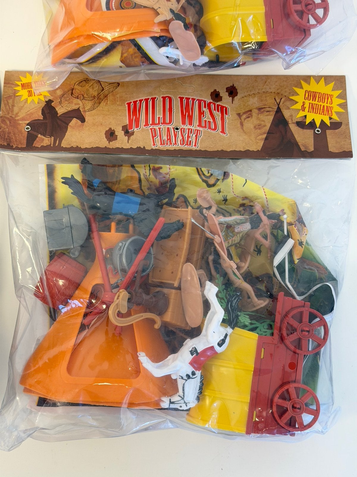 4x Wild West Speelset speelgoed Cowboys Indianen Paarden, P, Jongen of Meisje, P, P