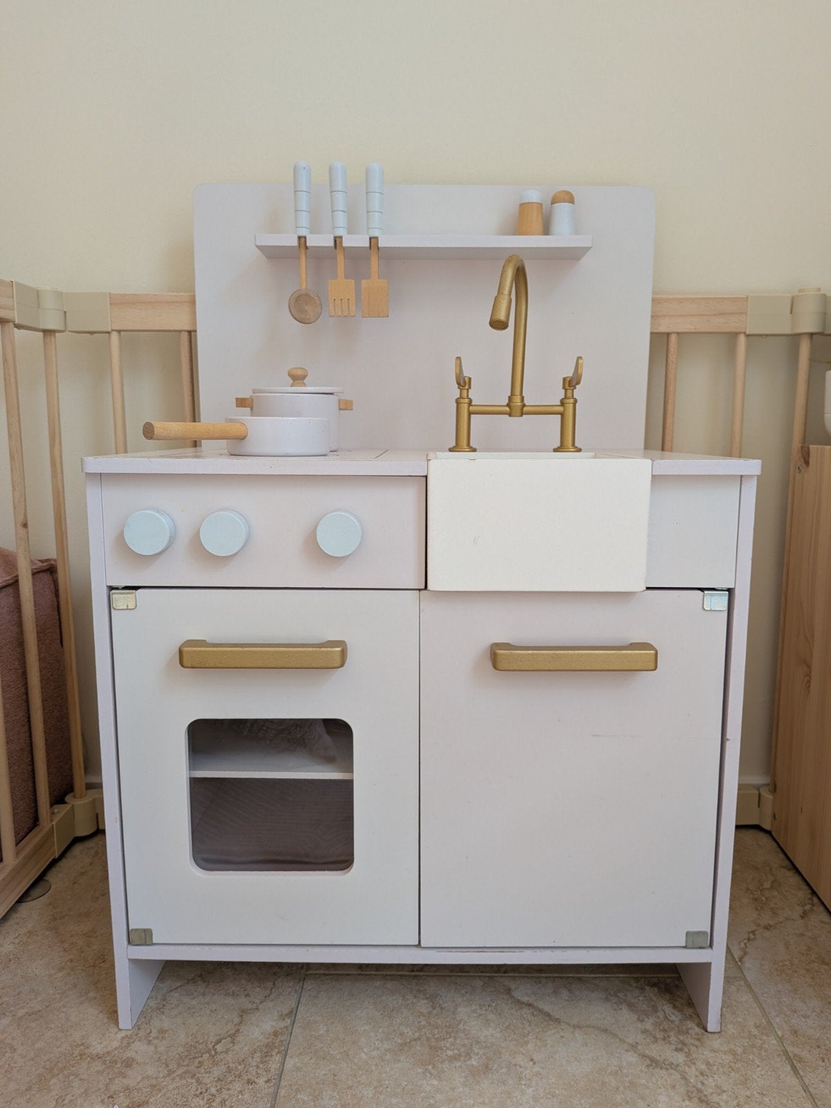 Petite Amélie Speelkeuken - Houten Kinderkeuken, Kinderen en Baby's, Ophalen, Gebruikt, Hout, Speelkeuken