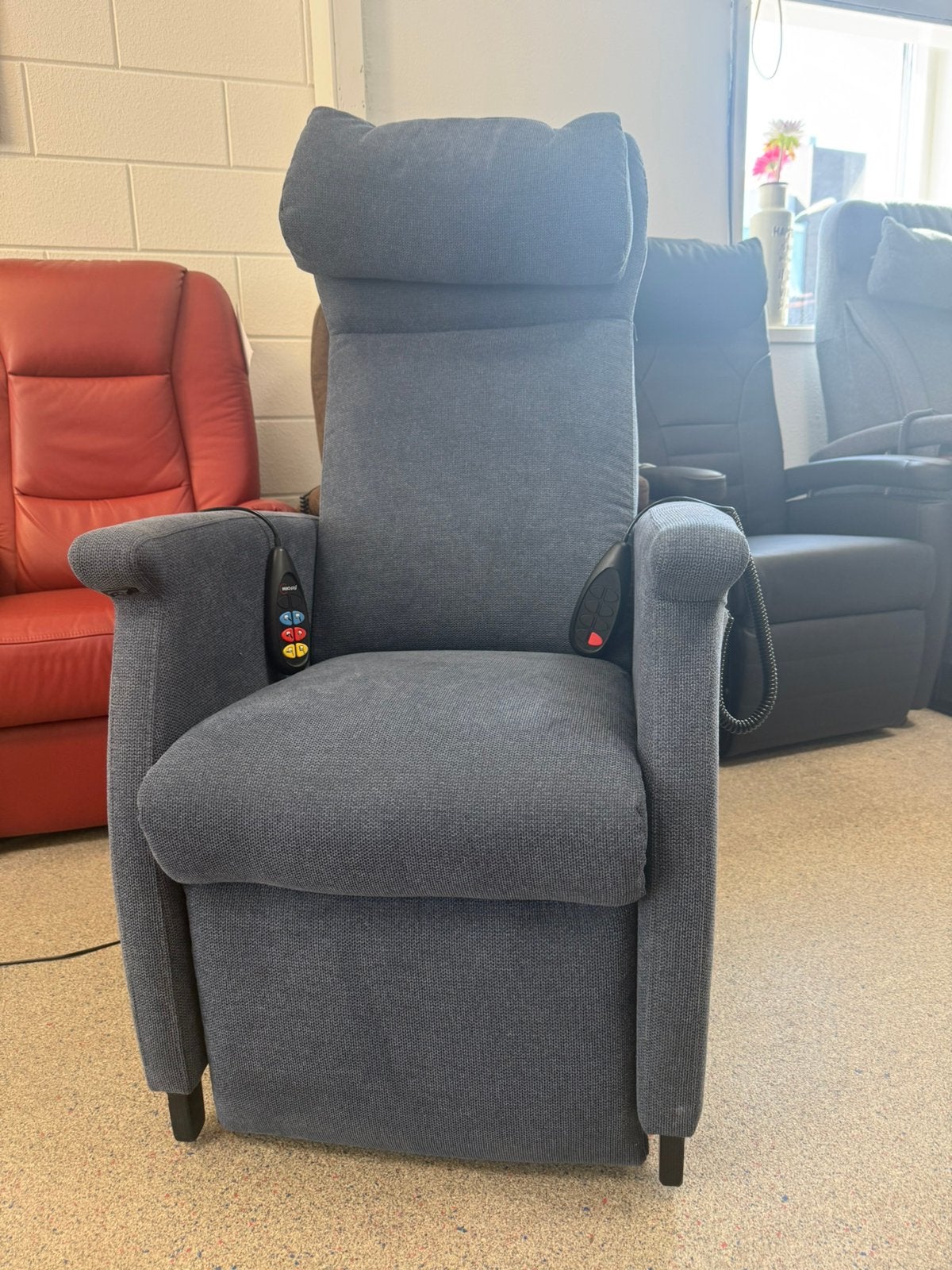 Fitform sta op relax stoel draaiplateau + verwarming, Ophalen of Verzenden, Zo goed als nieuw, Stof, Gratis bezorging regio Utrecht
