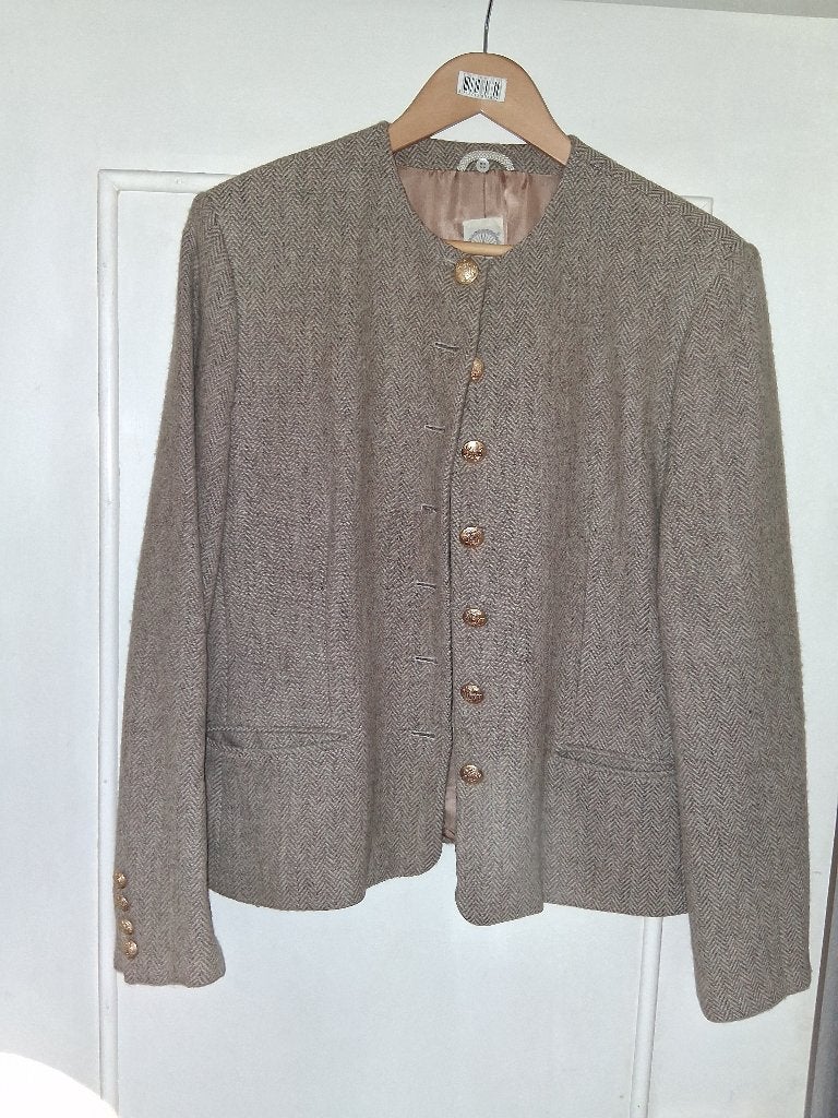 wollen jasje Pauw maat 5 visgraat motiefje, Kleding | Dames, Maat 42/44 (L), Pauw, Ophalen of Verzenden, Zo goed als nieuw