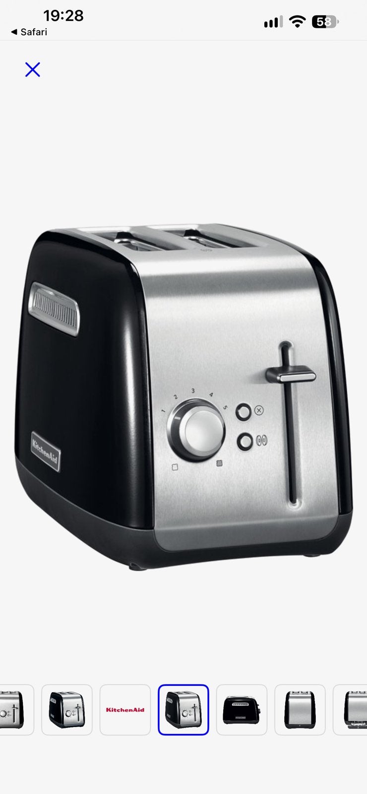 KitchenAid broodrooster/toaster 5KMT2115, Ophalen, Zo goed als nieuw