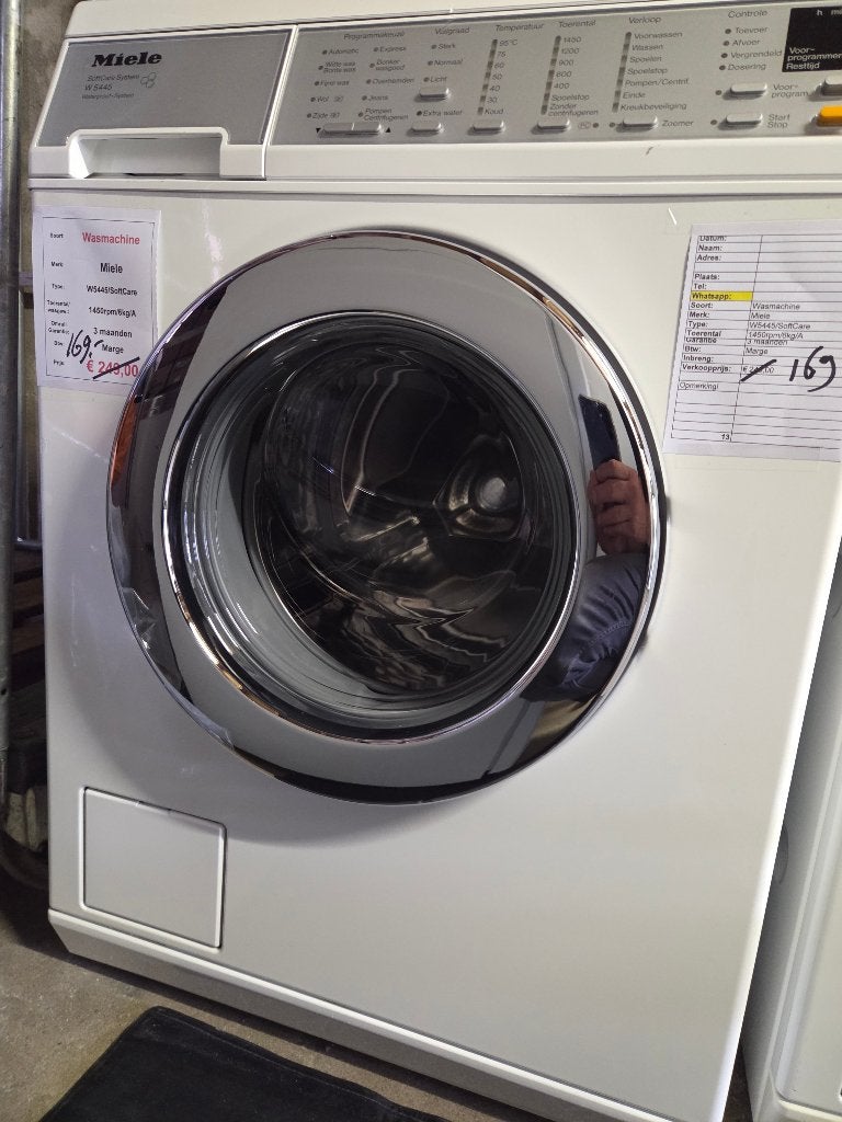 wasmachine - Miele - 6kg - A - UITVERKOOP!, Ophalen, Miele, 1200 tot 1600 toeren, 6 tot 8 kg