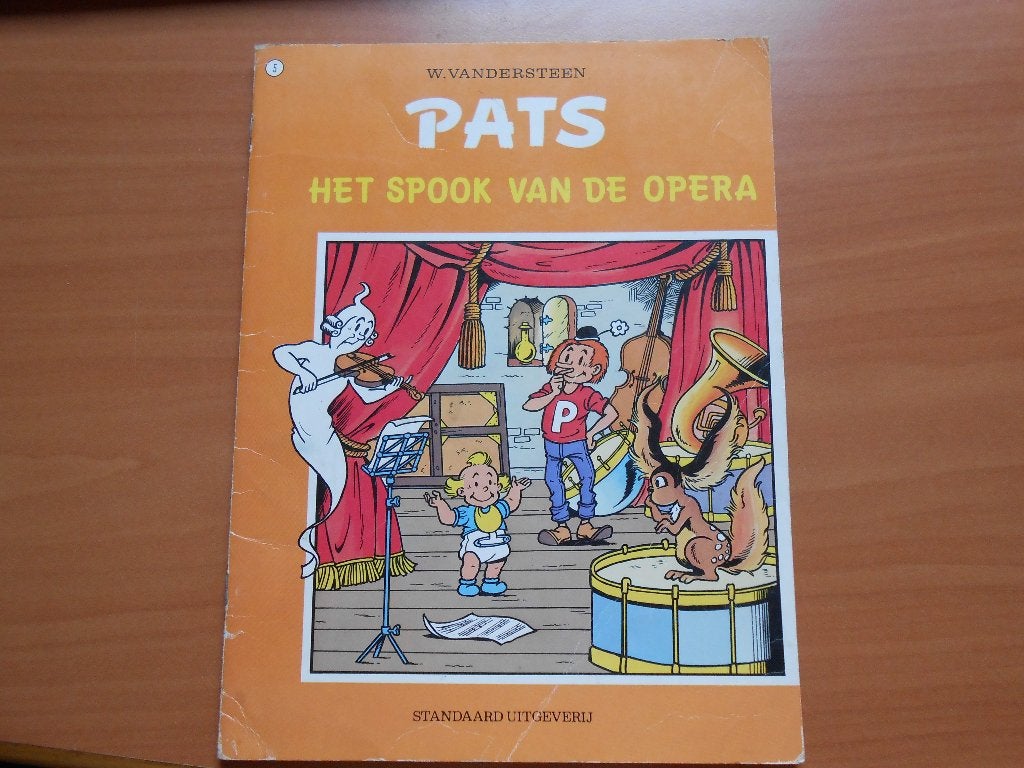 Pats deel 5 Het spook van de opera 1976 1e druk Vandersteen, Gelezen, Willy Vandersteen, Eén stripboek, Ophalen of Verzenden