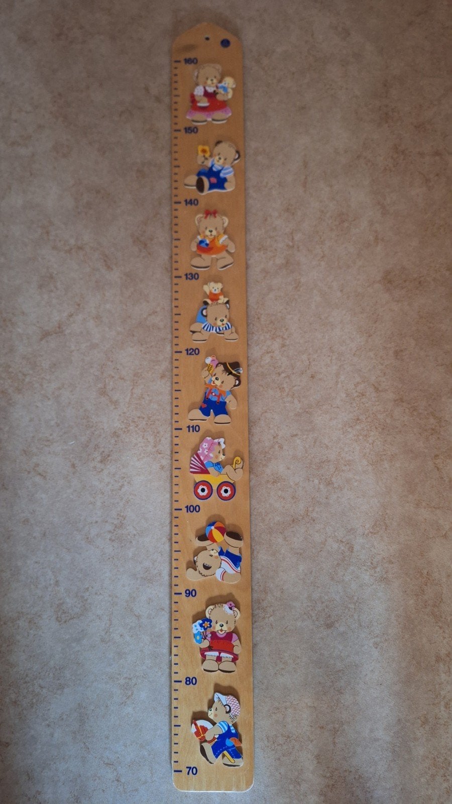 Groeimeter meetlat met leuke beren beertjes. Nette staat, Hobby en Vrije tijd, Ophalen of Verzenden, Zo goed als nieuw, Patroon
