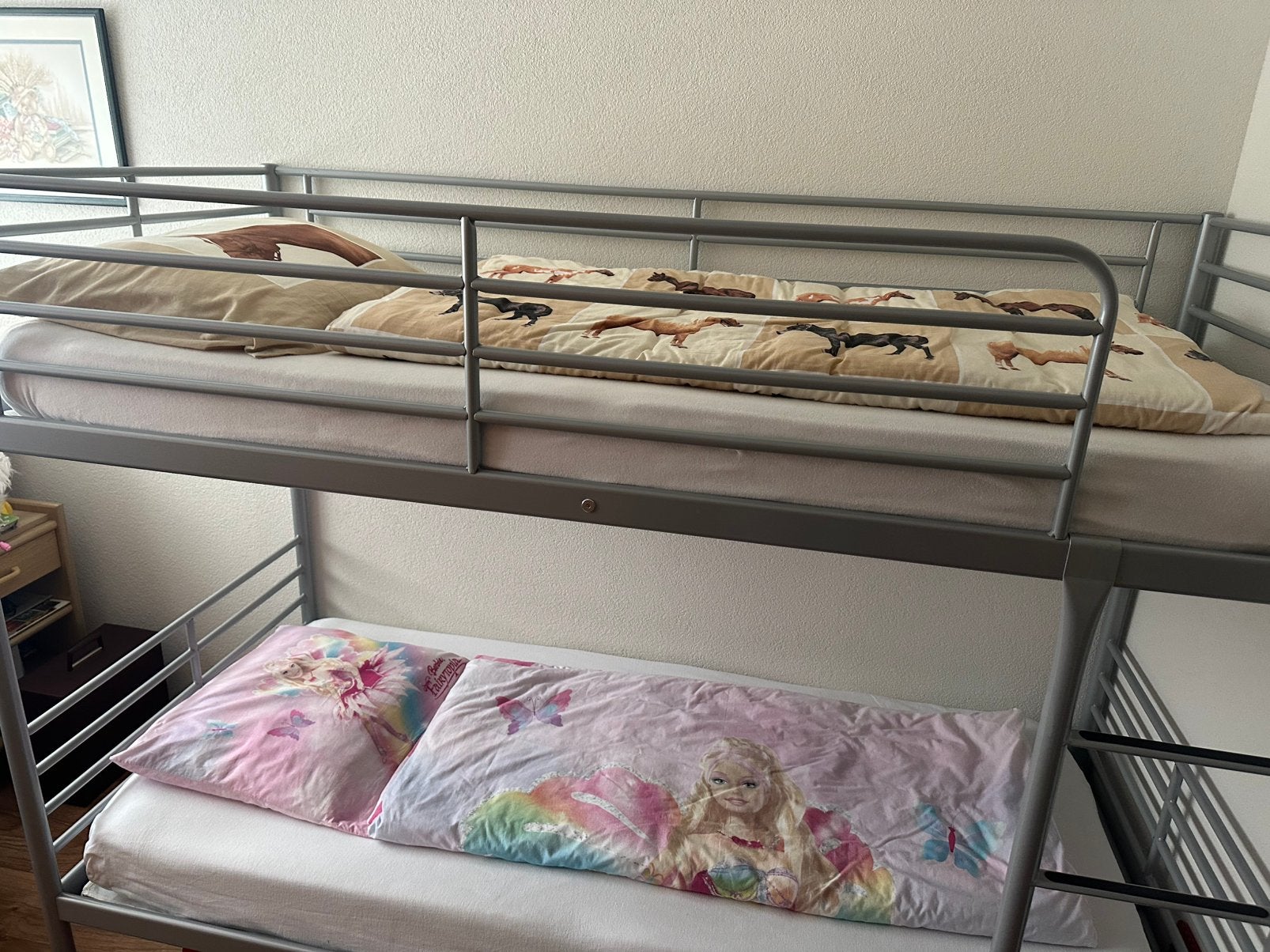 Stalen stapelbed, Ophalen, 100 cm, 210 cm, Tweepersoons