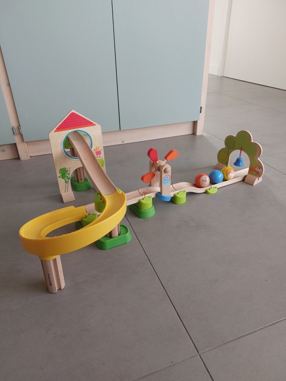 HABA Kullerbü Windmolenbaan knikkerbaan - 300438, Kinderen en Baby's, Ophalen, Zo goed als nieuw