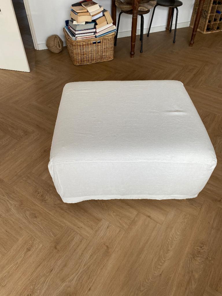 Poef, Huis en Inrichting, Ophalen, Gebruikt, 75 tot 100 cm, Stof