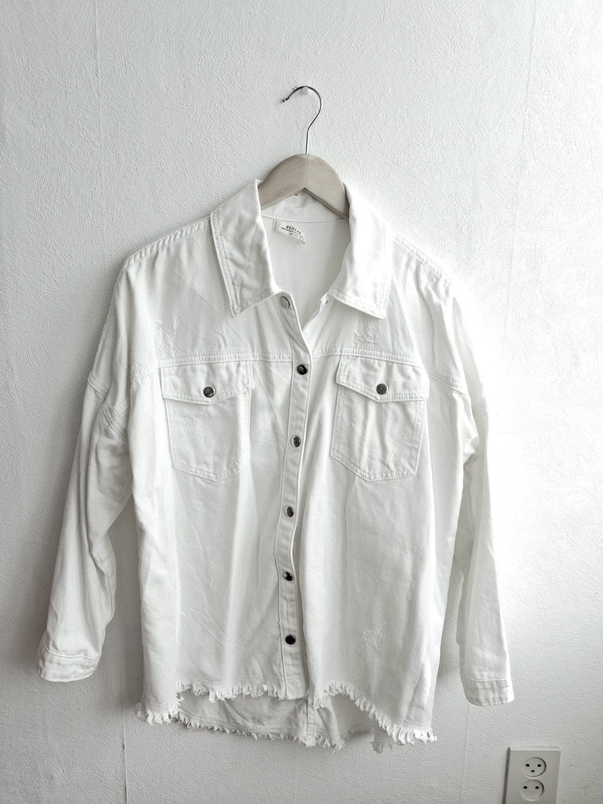 Witte spijkerblouse Redial, Redial, Wit, Ophalen of Verzenden, Maat 36 (S)