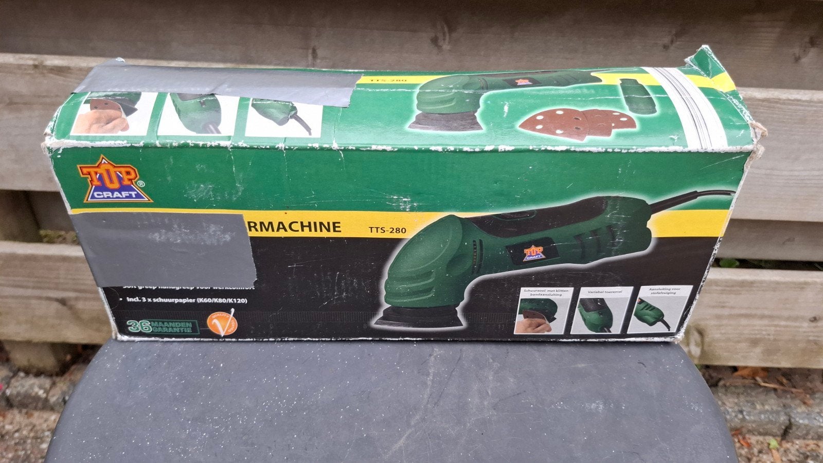 Topcraft TTS-280 Driehoek Vlakschuurmachine - 280 Watt, Ophalen of Verzenden, Gebruikt, Minder dan 600 watt, Vlakschuurmachine