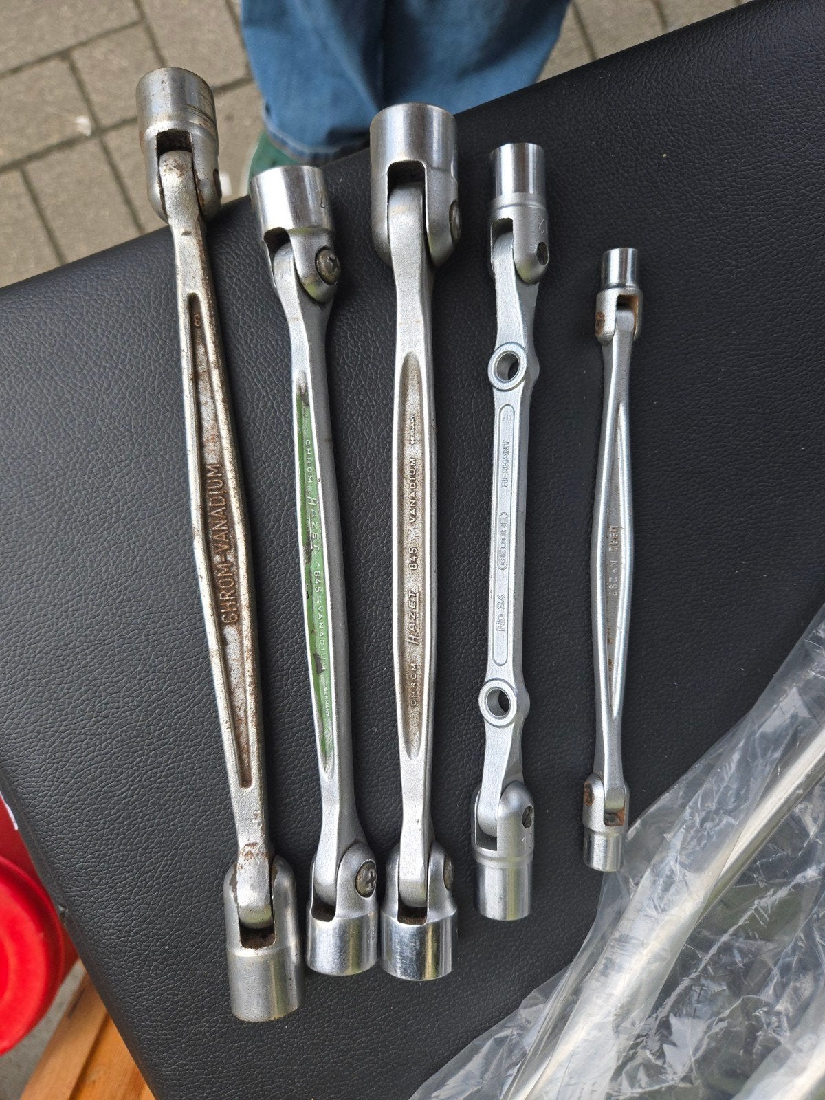 Set van 5 Hazet Chroom-Vanadium Cardansleutels, Gebruikt, Onbekend, Ophalen of Verzenden, Onbekend
