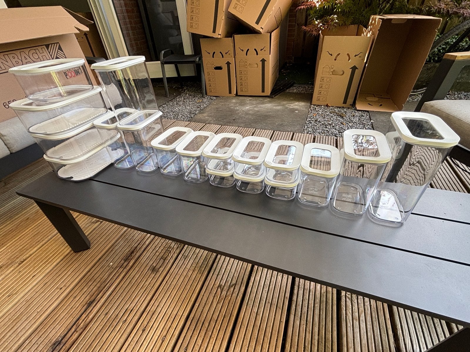 Mepal Bewaarcontainers - Diverse Maten, Ophalen, Kunststof, Zo goed als nieuw, Voorraadpot