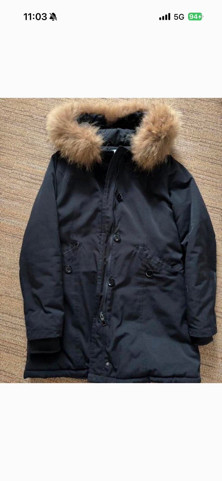 Winterjas dames, Ophalen of Verzenden, Zo goed als nieuw, Zwart