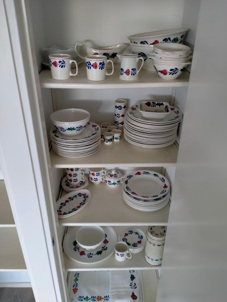 Uitgebreid Boerenbond servies van Boch, Huis en Inrichting, Keuken | Servies, Ophalen, Gebruikt, Aardewerk, Boerenbont