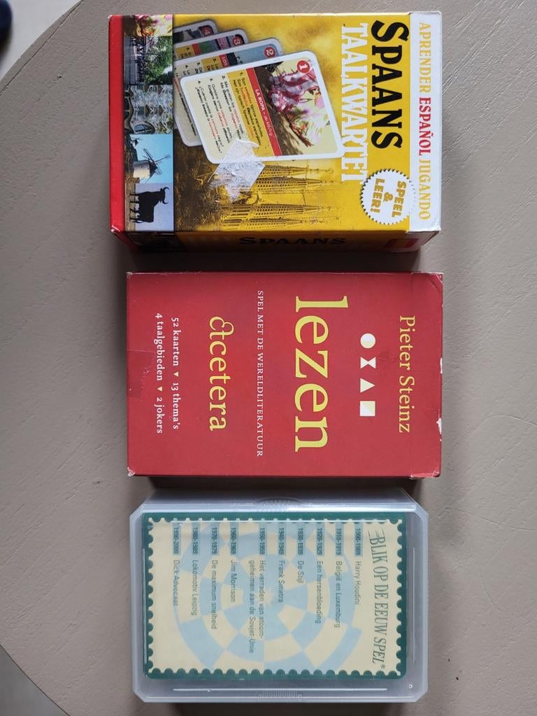 3 spellen: spaans kwartet, wereldliteratuur en eeuw spel, Ophalen of Verzenden, Zo goed als nieuw, Kwartet(ten)