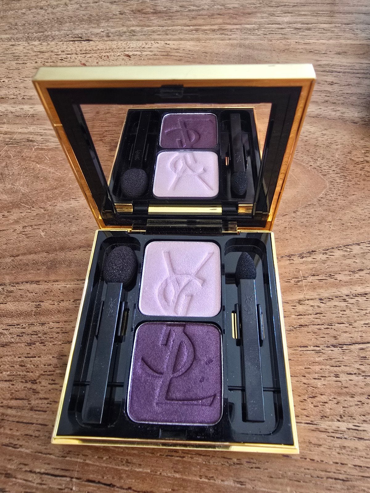 Vintage YSL Ombres Duolumières Oogschaduw - Nr. 15, Gebruikt, Ogen, Paars, Ophalen of Verzenden