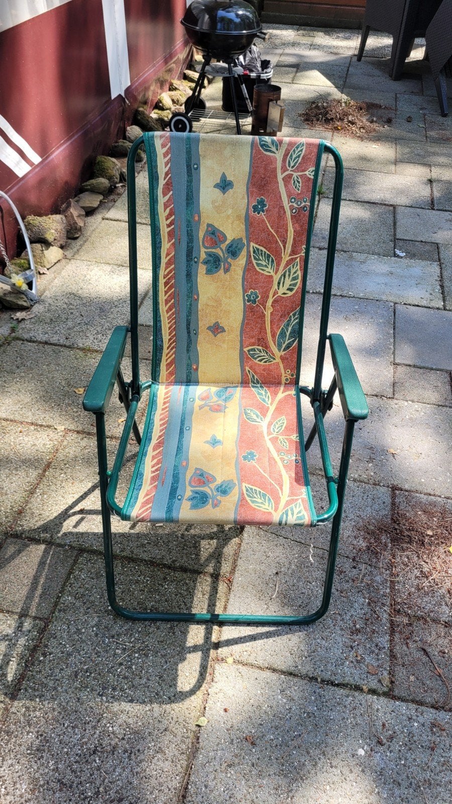 Vintage camping stoel, Ophalen of Verzenden, Zo goed als nieuw, Metaal, Inklapbaar