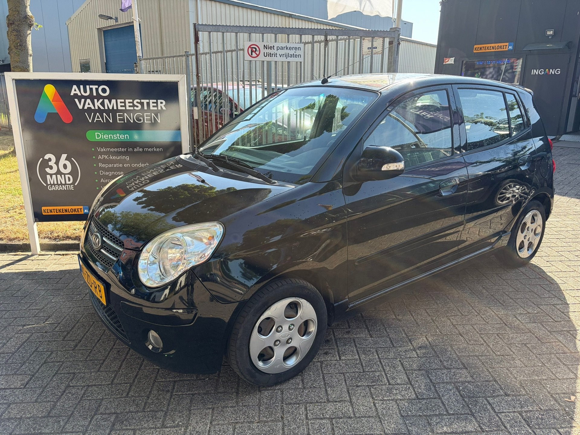 Kia Picanto 1.1 X-ecutive, Auto's, Kia, 4 cilinders, 400 kg, Zwart, Origineel Nederlands
