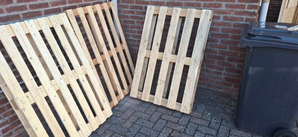 3 Pallets 120 x 80 cm. gratis afhalen, Tuin en Terras, Haardhout, Minder dan 3 m³, Ophalen