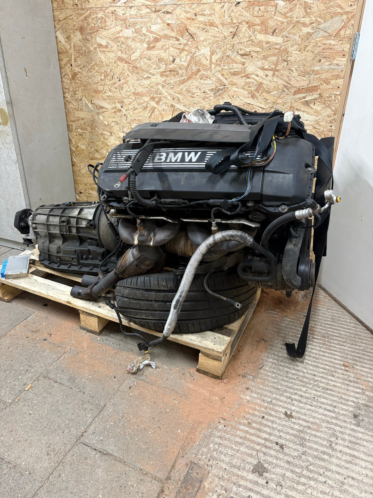 M54B30 met aanbouwdelen, Auto-onderdelen, Motor en Toebehoren, Ophalen, Gebruikt, BMW