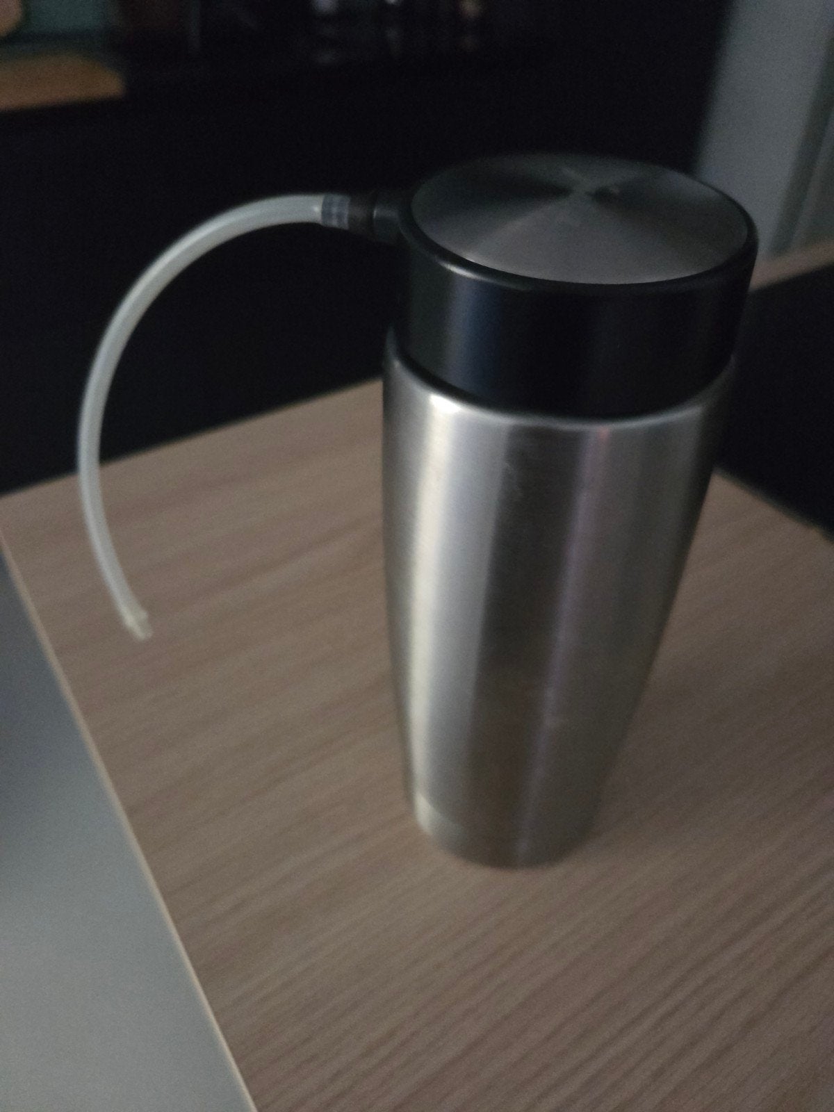 Jura melkbeker, RVS, voor perfect melkschuim, Ophalen of Verzenden, Gebruikt, Jura, Melkaccessoire