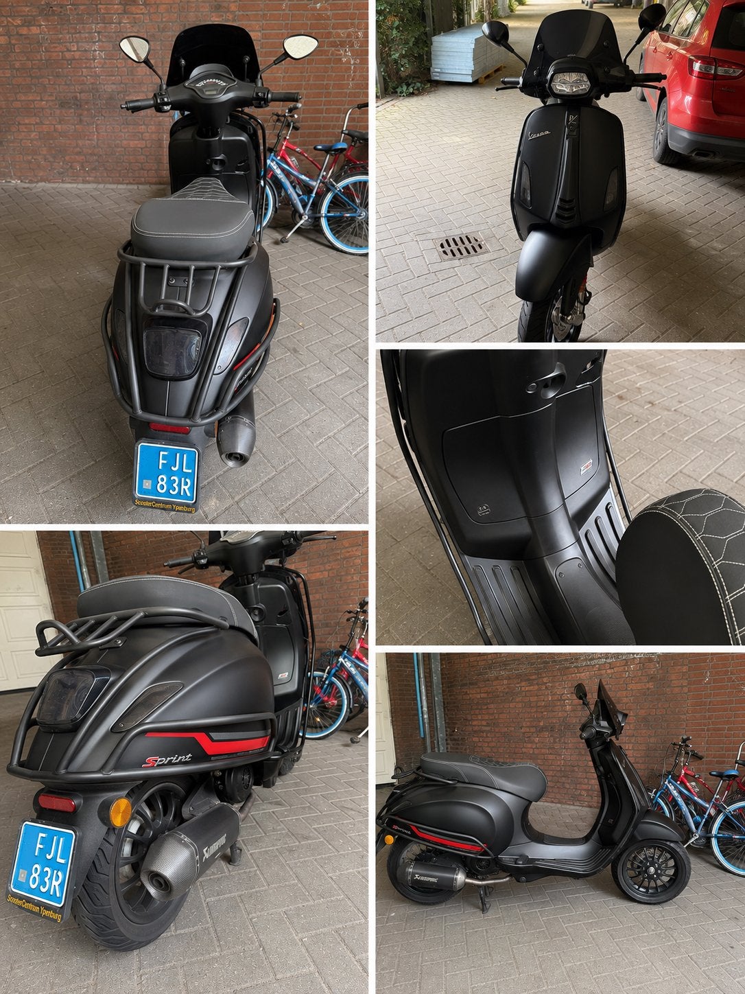 Vespa Sprint 80cc Euro 5 - Akrapoviç - Full Option, Gebruikt, Vespa S, Ophalen of Verzenden, Benzine