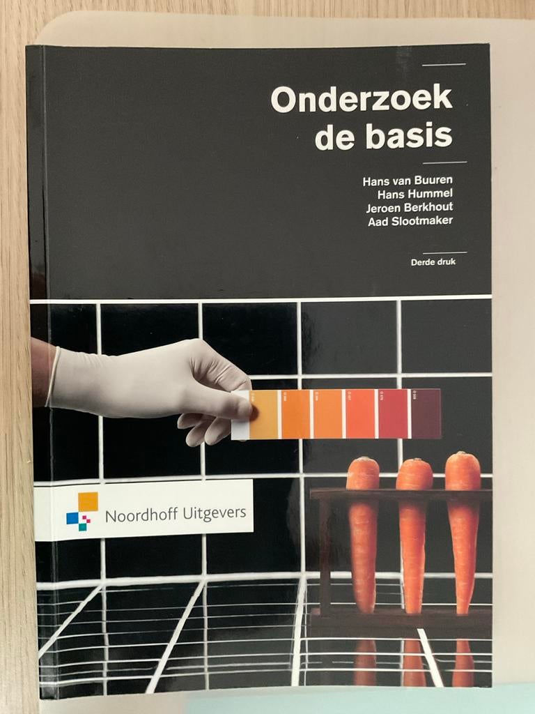 Onderzoek de basis - Studieboek Hoger Onderwijs, Ophalen, Gamma, Zo goed als nieuw, HBO
