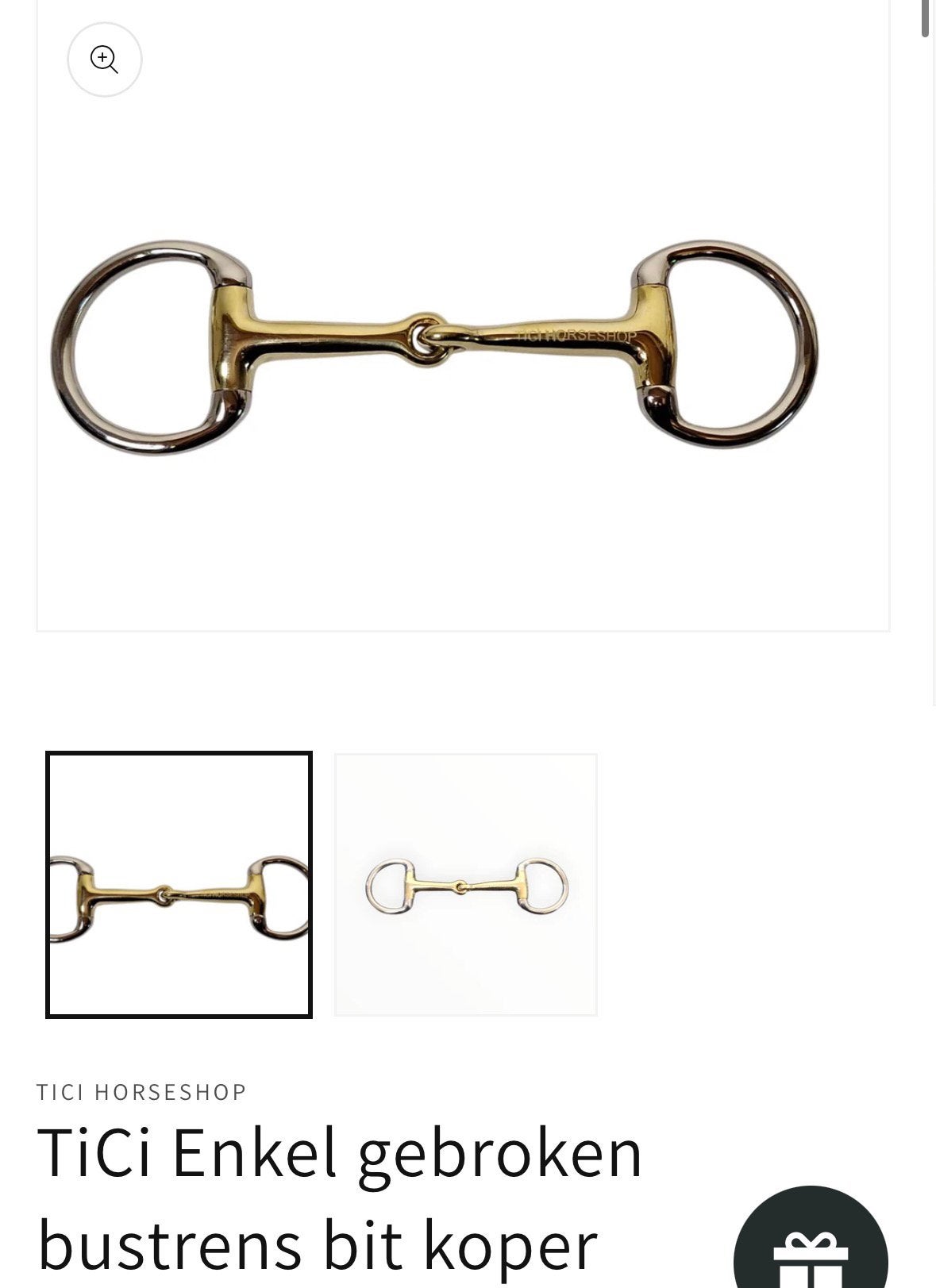 GEZOCHT: ticihorseshop bitje maat 9 cm, Dieren en Toebehoren, Ophalen of Verzenden, Zo goed als nieuw