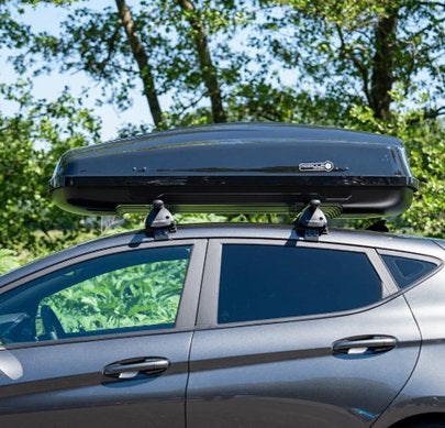 Modula dakkoffer Ciao 430 litrów + PerfectFit dakdragers, Auto diversen, Dakkoffers, Ophalen, Nieuw