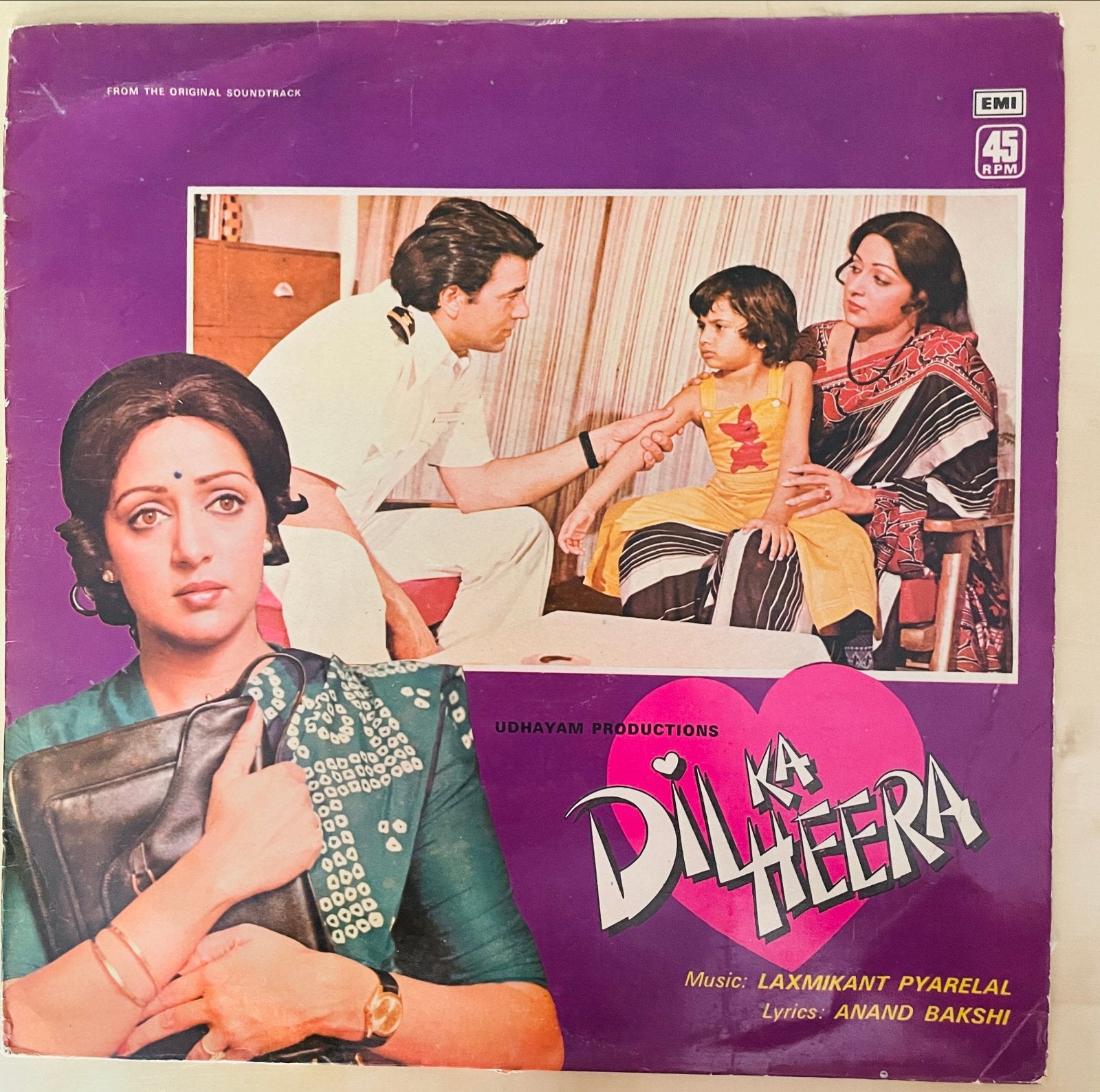 Dil Ka Heera - Bollywood Soundtrack LP (EMI), Cd's en Dvd's, LP, Verzenden, Zo goed als nieuw, 12 inch