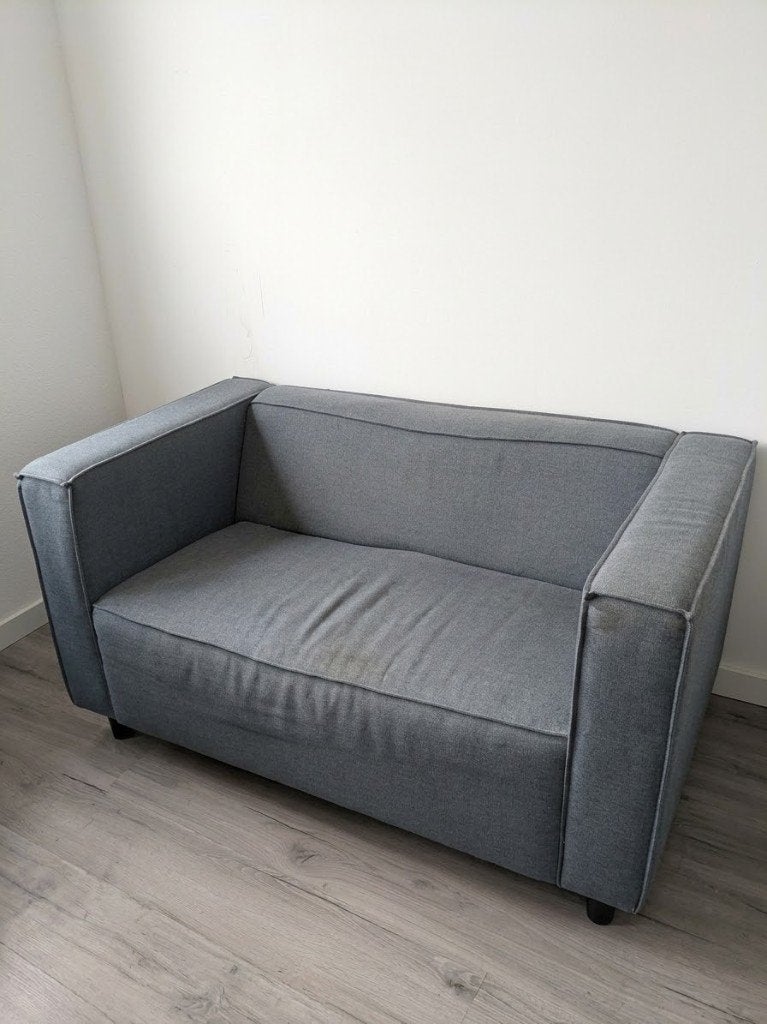Comfortabele, grijze IKEA bank - Comfortable gray IKEA couch, Huis en Inrichting, Ophalen, Gebruikt, 150 tot 200 cm, Tweepersoons
