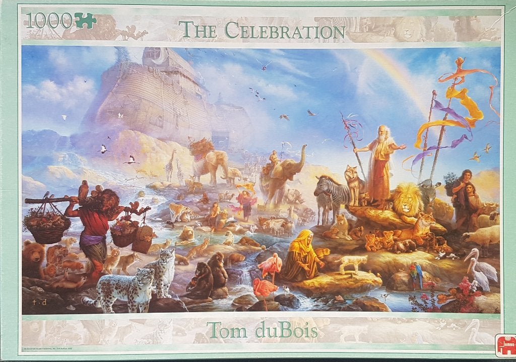 Jumbo puzzel Tom DuBois The Celebration 1000 pc. zgan, Hobby en Vrije tijd, Ophalen of Verzenden, 500 t/m 1500 stukjes, Zo goed als nieuw