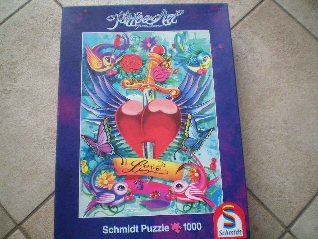 SCHMIDT Puzzel 1000 stukjes. Love., Ophalen of Verzenden, 500 t/m 1500 stukjes, Zo goed als nieuw, Legpuzzel