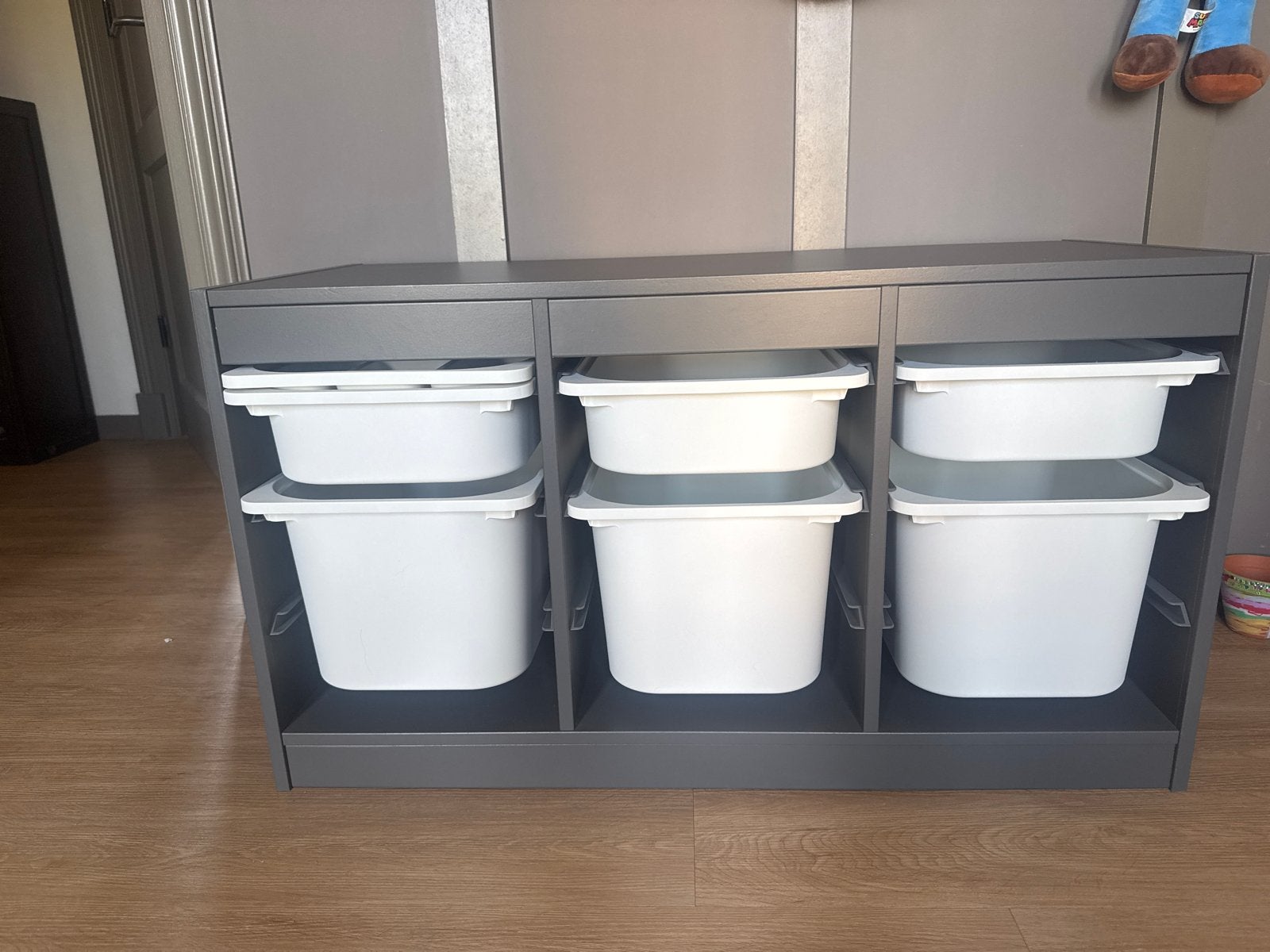 IKEA Trofast kast grijs met bakken, Kast, Minder dan 50 cm, Ophalen, Minder dan 90 cm