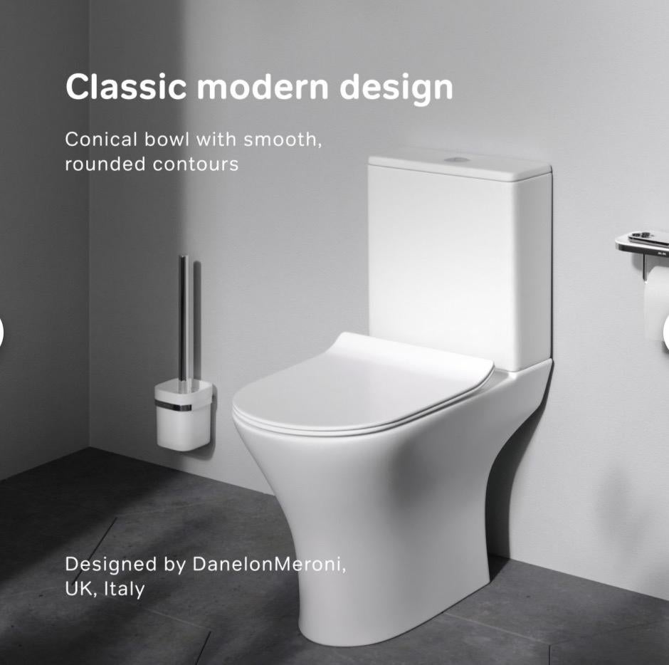AM.PM Staand Toilet met muur afvoer, Doe-het-zelf en Verbouw, Sanitair, Nieuw, Toilet, Steen, Ophalen