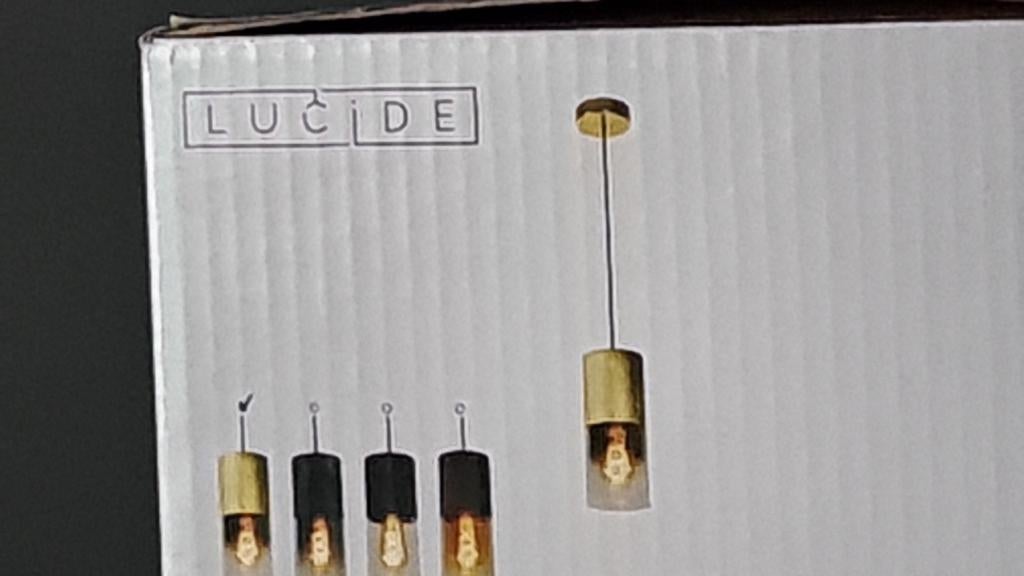 Lucide Zino Hanglamp - Nieuw in doos, Huis en Inrichting, Lampen | Hanglampen, Nieuw, 75 cm of meer, Glas, Metaal, Ophalen of Verzenden