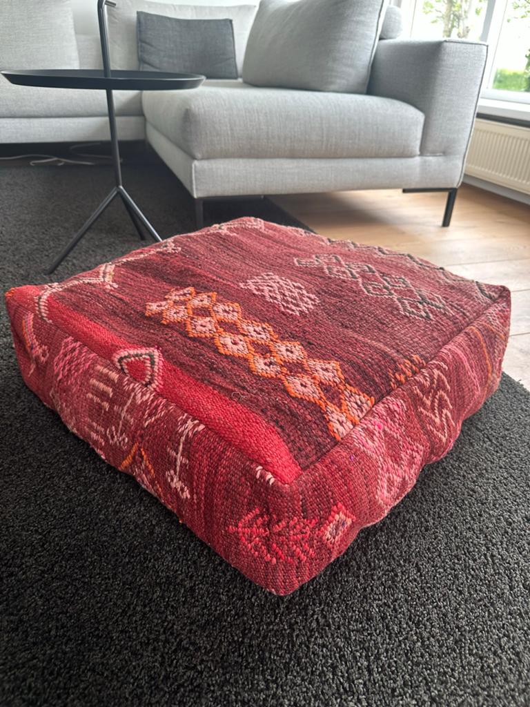 Traditionele Marokkaanse poef, Ophalen of Verzenden, Nieuw