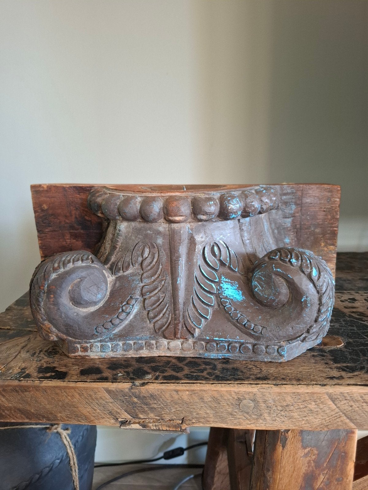 Stoere houten poer, Ophalen of Verzenden