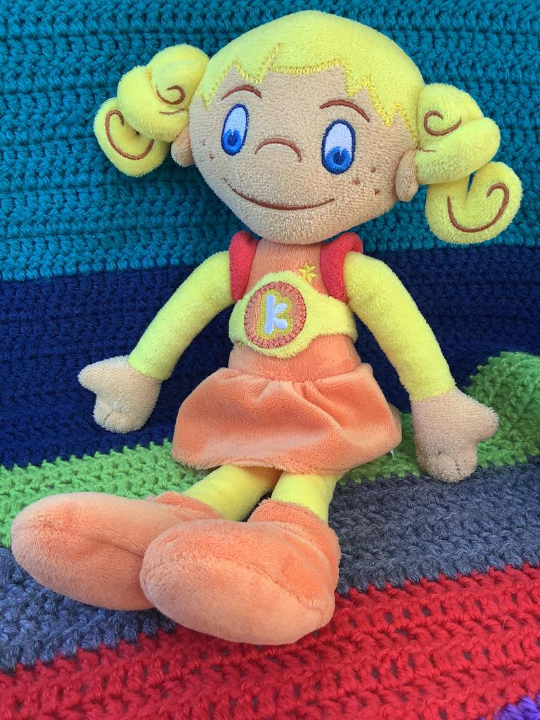 Ketnet Kaatje en Co pluche knuffelpop - steun KIKA, Ophalen of Verzenden, Zo goed als nieuw