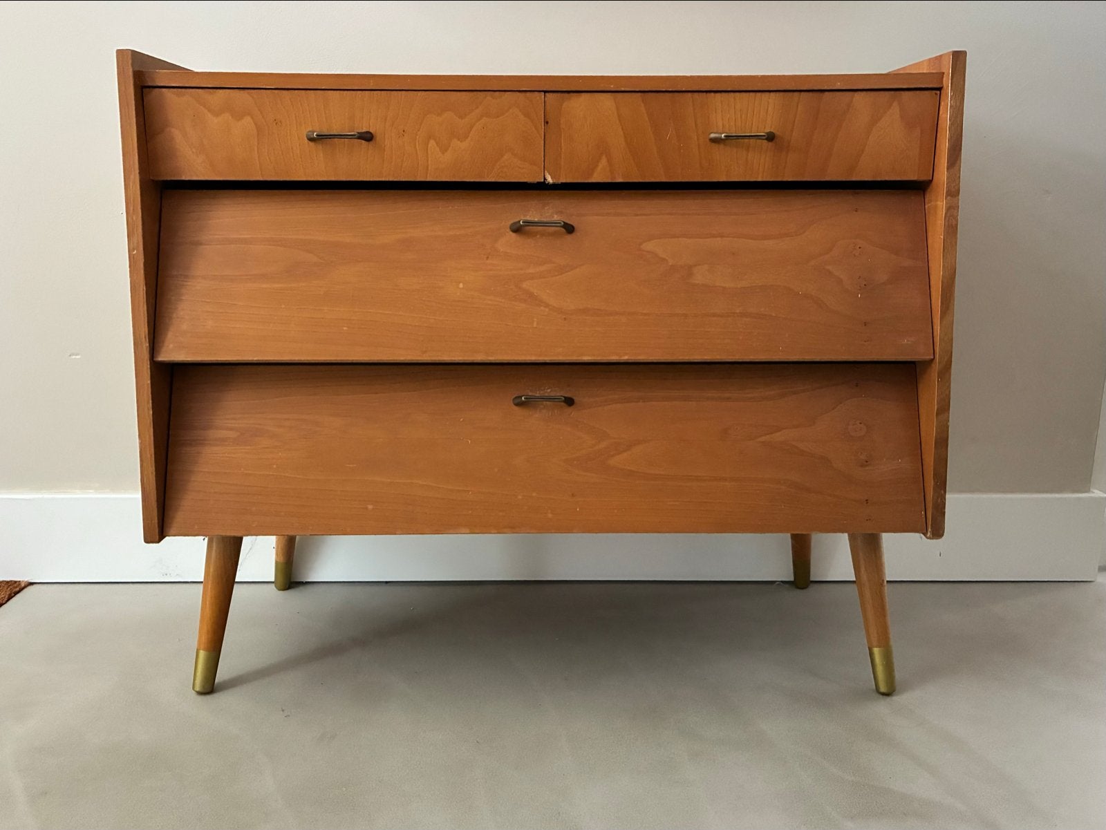 Vintage schoenenkastje, Huis en Inrichting, Gebruikt, Met lade(s), 25 tot 50 cm, Overige houtsoorten