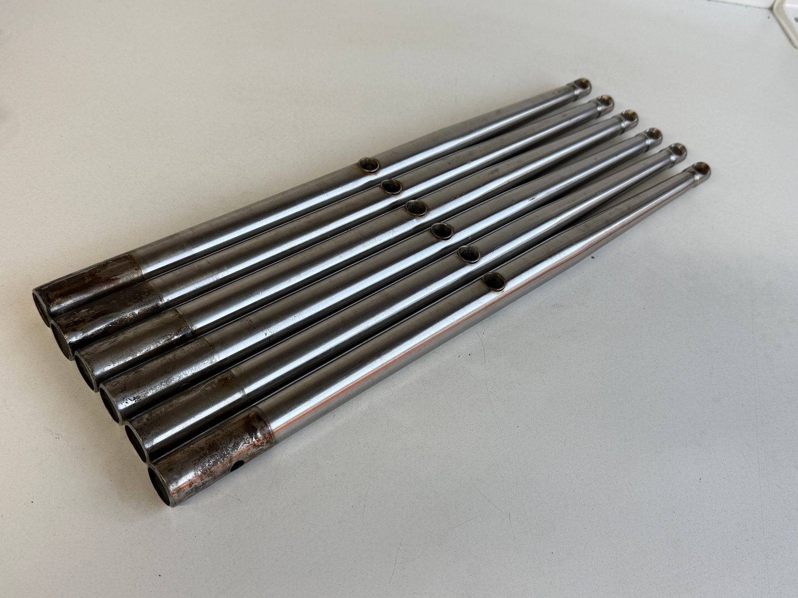 6 x RVS scepter 46 cm, Ophalen of Verzenden, Gebruikt, Overige typen