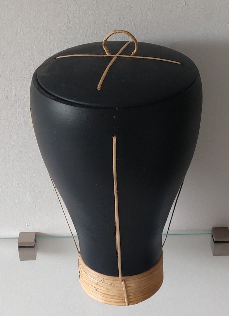 sier pot met losse deksel,  aardewerk, volgnr 13, Overige materialen, Gebruikt, Met deksel, Ophalen of Verzenden