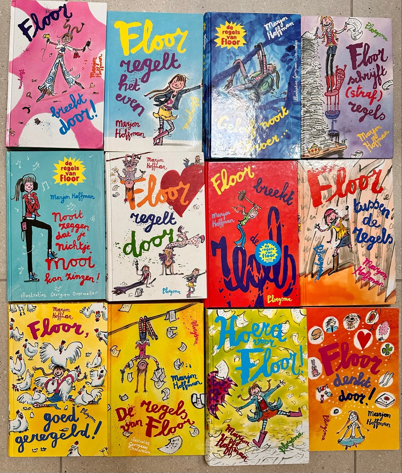 Grote collectie Floor boeken van Marjon Hoffman, Ophalen, Gelezen, Fictie algemeen