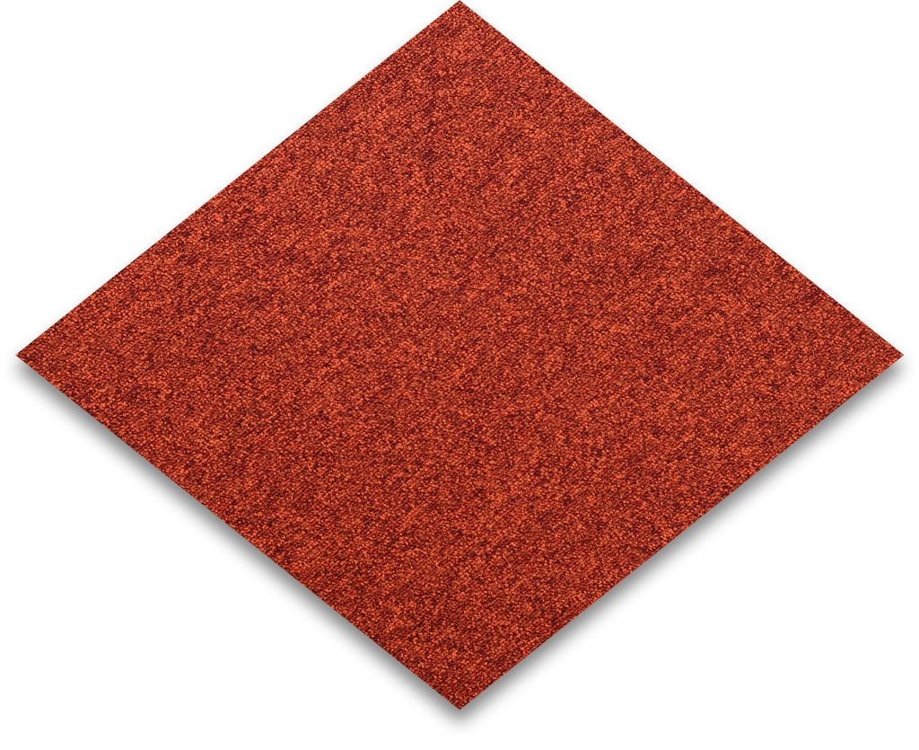 Rode tapijttegels 50x50 | interface heuga 727 hot pepper, Ophalen, 75 m² of meer, Nieuw, Tapijttegels