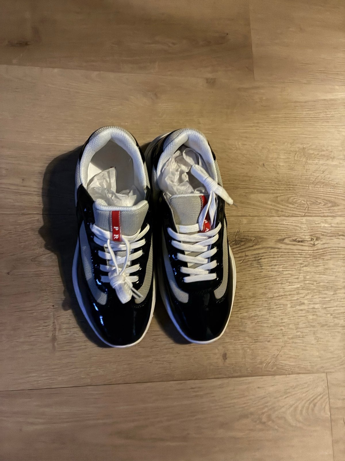 Prada cups Sneakers Maat 42 - Nieuw, Verzenden, Zwart, Nieuw, Sneakers of Gympen